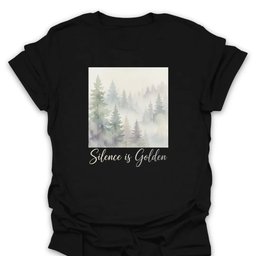 Silence Is Golden T Shirt Gift For Hiker
