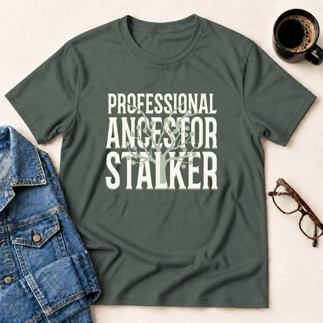 Professional Ancestor Stalker T Shirt Gift For Adults