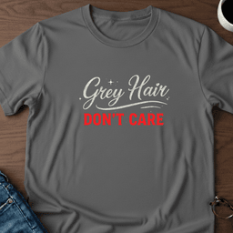 Grey Hair Dont Care T Shirt Gift For Adults