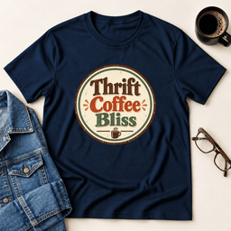 Thrift Coffee Bliss T Shirt Gift For Adults