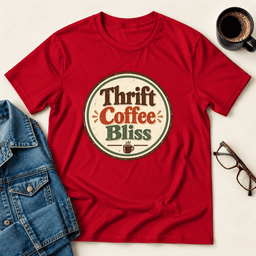 Thrift Coffee Bliss T Shirt Gift For Adults