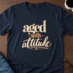 Aged With Attitude T Shirt Gift For Adults