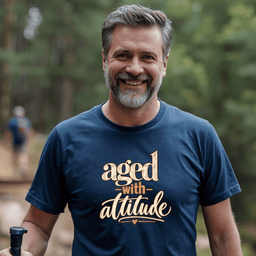 Aged With Attitude T Shirt Gift For Adults