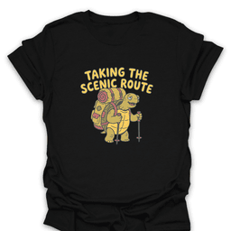 Taking The Scenic Route T Shirt Gift For Hiker
