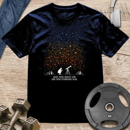 Stargazing Squat Low T Shirt Gift For Fitness Lover