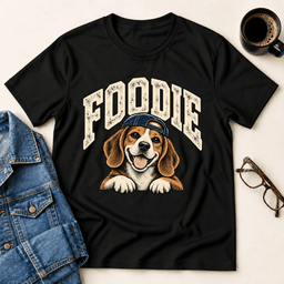 Foodie Beagle T Shirt Gift For Adults