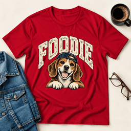 Foodie Beagle T Shirt Gift For Adults