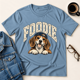 Foodie Beagle T Shirt Gift For Adults
