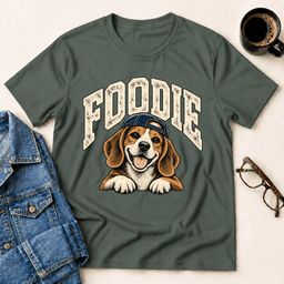 Foodie Beagle T Shirt Gift For Adults