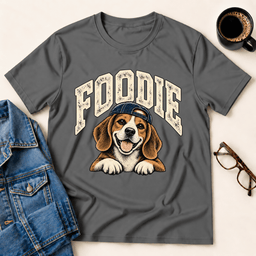 Foodie Beagle T Shirt Gift For Adults