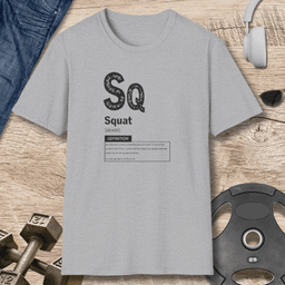 Sq Squat Definition T Shirt Gift For Fitness Lover