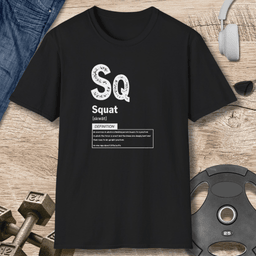 Sq Squat Definition T Shirt Gift For Fitness Lover