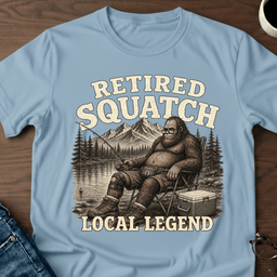 Retired Squatch T Shirt Gift For Adults