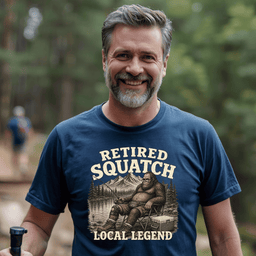 Retired Squatch T Shirt Gift For Adults