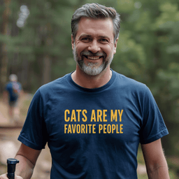 Cats Are My Favorite People T Shirt Gift For Adults