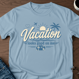 Vacation Looks Good On Me T Shirt Gift For Adults
