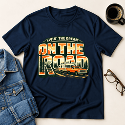 On The Road T Shirt Gift For Adults