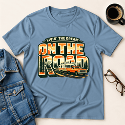 On The Road T Shirt Gift For Adults