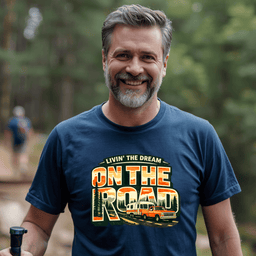 On The Road T Shirt Gift For Adults