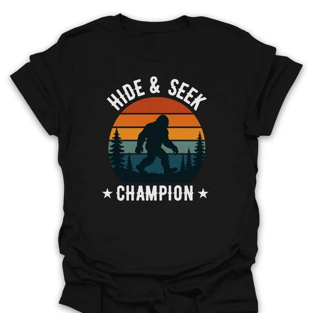 Hide And Seek Champion T Shirt Gift For Hiker