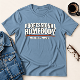Professional Homebody Midlife Mode T Shirt Gift For Adults