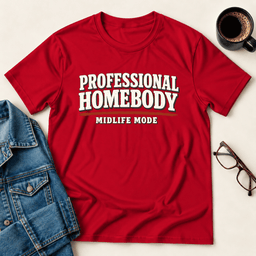 Professional Homebody Midlife Mode T Shirt Gift For Adults