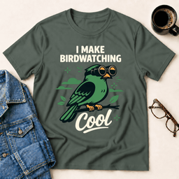 I Make Birdwatching Cool T Shirt Gift For Adults