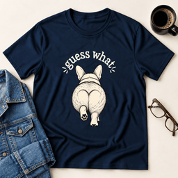 Guess What Corgi Butt T Shirt Gift For Adults