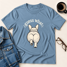 Guess What Corgi Butt T Shirt Gift For Adults
