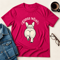 Guess What Corgi Butt T Shirt Gift For Adults