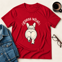 Guess What Corgi Butt T Shirt Gift For Adults
