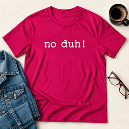 No Duh T Shirt Gift For Adults