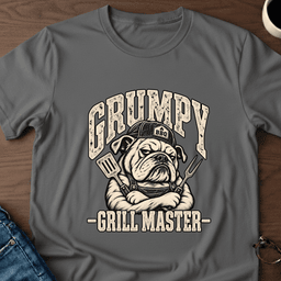 Grumpy Grill Master T Shirt Gift For Adults