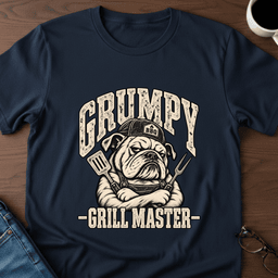 Grumpy Grill Master T Shirt Gift For Adults