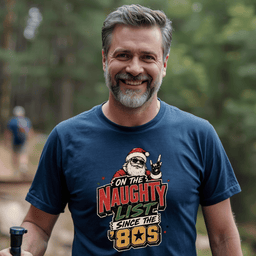On The Naughty List Since The 80s T Shirt Gift For Adults