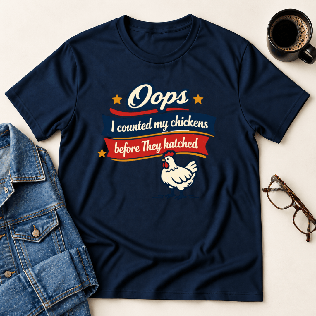 Oops I Counted My Chickens T Shirt Gift For Adults