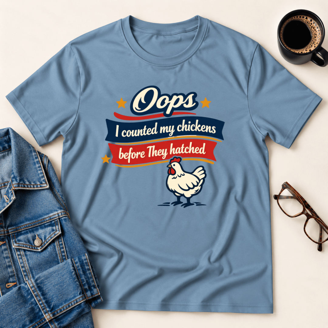Oops I Counted My Chickens T Shirt Gift For Adults