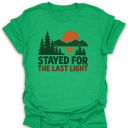 Last Light T Shirt Gift For Hiker