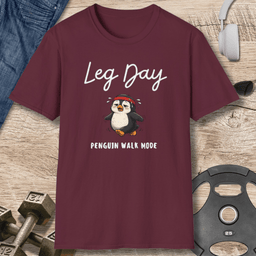 Leg Day Penguin T Shirt Gift For Fitness Lover