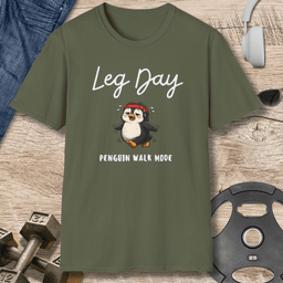 Leg Day Penguin T Shirt Gift For Fitness Lover