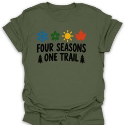 Four Seasons T Shirt Gift For Hiker
