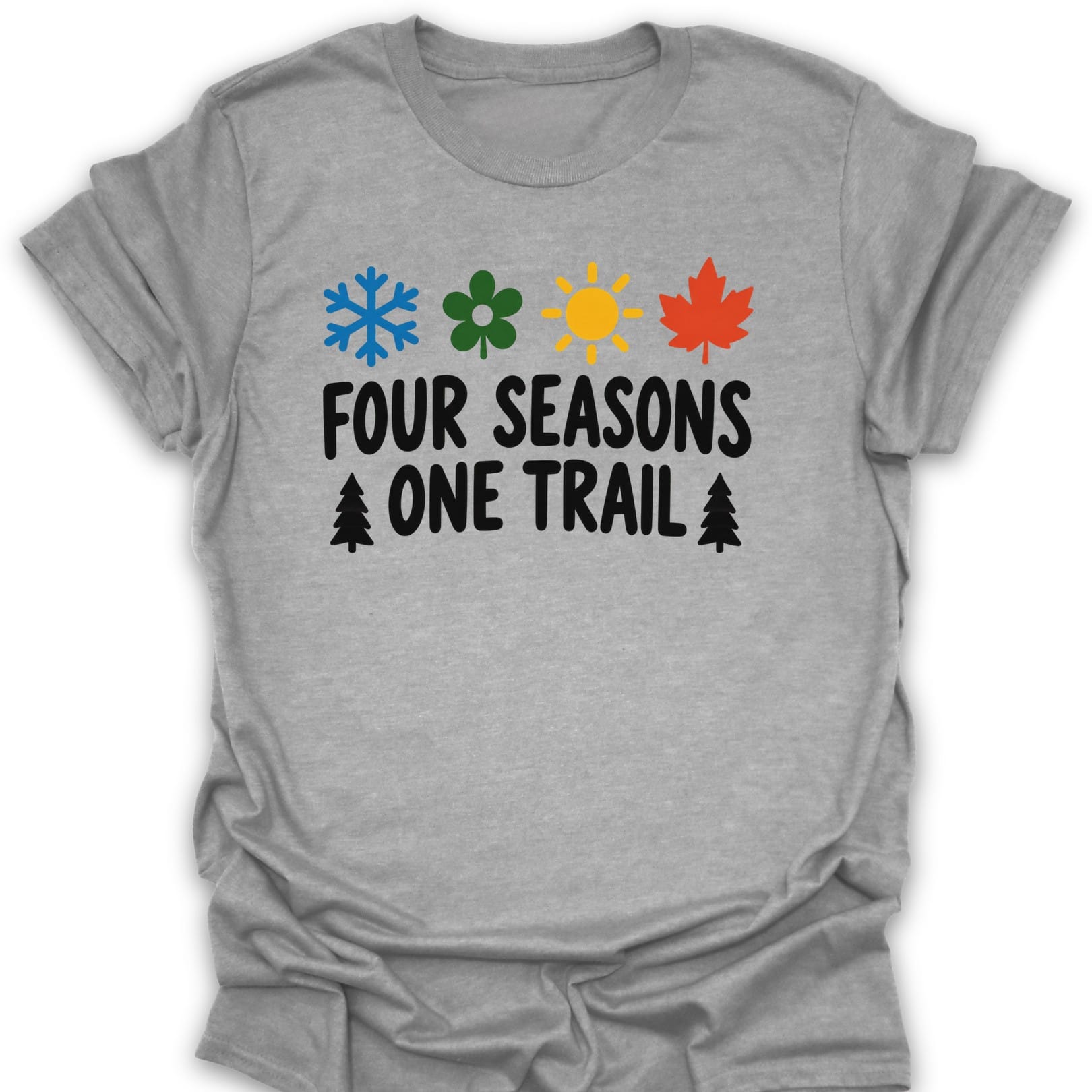 Four Seasons T Shirt Gift For Hiker