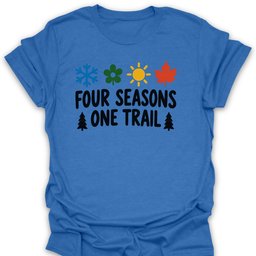 Four Seasons T Shirt Gift For Hiker