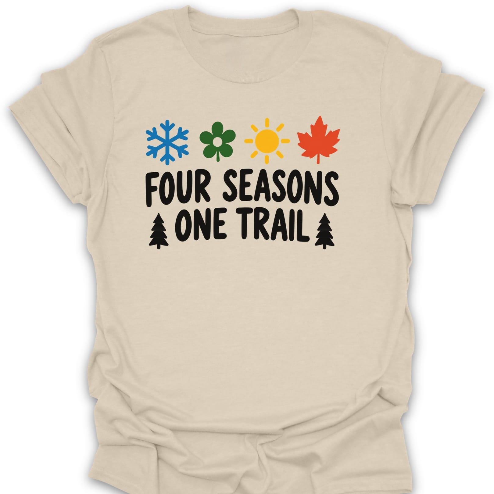 Four Seasons T Shirt Gift For Hiker