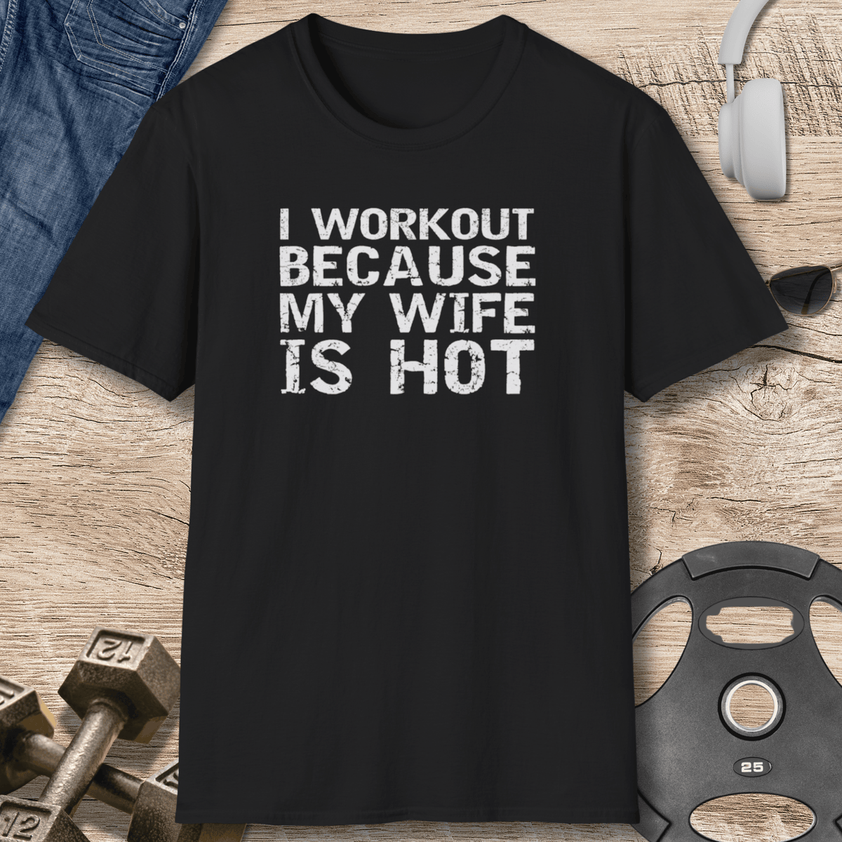 My Wife Is Hot T Shirt Gift For Fitness Lover