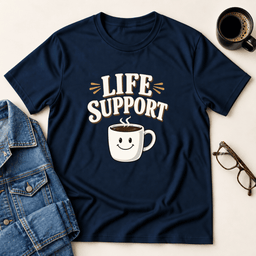 Coffee Life Support T Shirt Gift For Adults