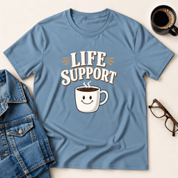 Coffee Life Support T Shirt Gift For Adults