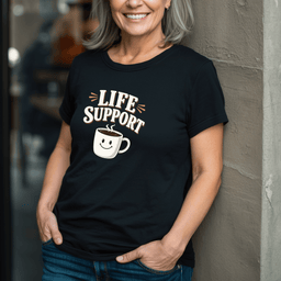 Coffee Life Support T Shirt Gift For Adults