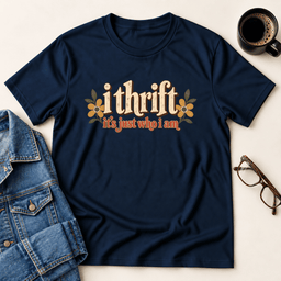 I Thrift Its Just Who I Am T Shirt Gift For Adults