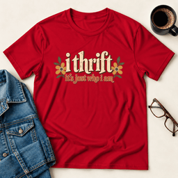 I Thrift Its Just Who I Am T Shirt Gift For Adults